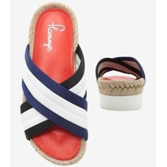 Flamingo platform Espadrille sandals EU37 BoxS - Picture 1 of 6